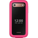 Nokia 2660 Flip Mobile Phone 128MB 2.8" 4G Unlocked Dual Sim Pink 1GF012HPC1A04 - SuperOffice