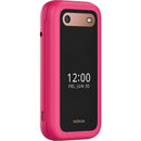 Nokia 2660 Flip Mobile Phone 128MB 2.8" 4G Unlocked Dual Sim Pink 1GF012HPC1A04 - SuperOffice