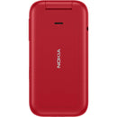 Nokia 2660 Flip Mobile Phone 128MB 2.8" 4G Unlocked Dual Sim Red 1GF012HPB1A03 - SuperOffice
