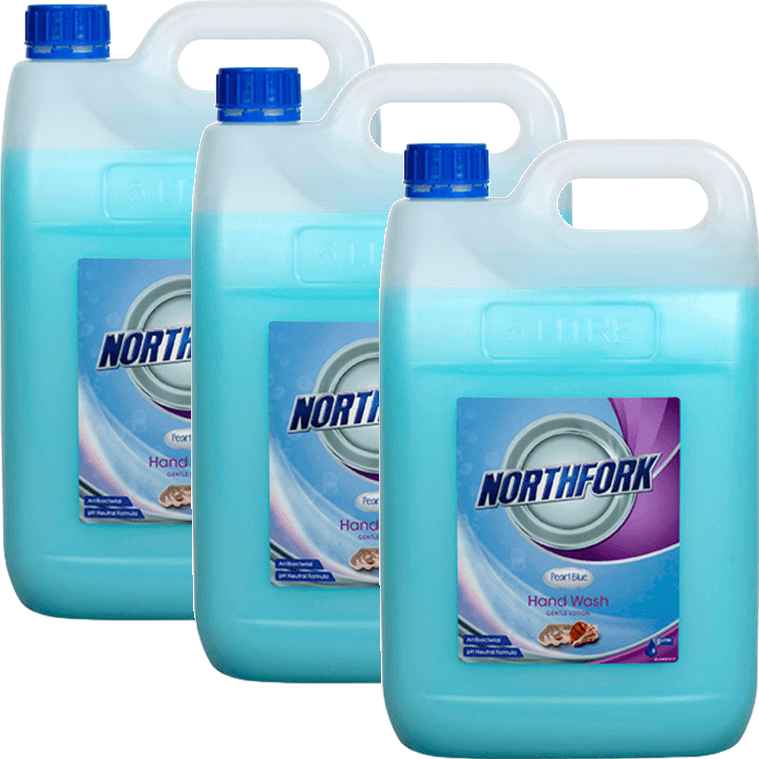 Northfork Liquid Handwash Pearl Blue 5 Litre 3 Pack Soap 635060722 (3 Pack) - SuperOffice