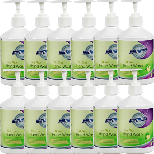 Northfork Liquid Handwash With Tea Tree Oil 500ml Pump Carton 12 635020300 (Box 12) - SuperOffice