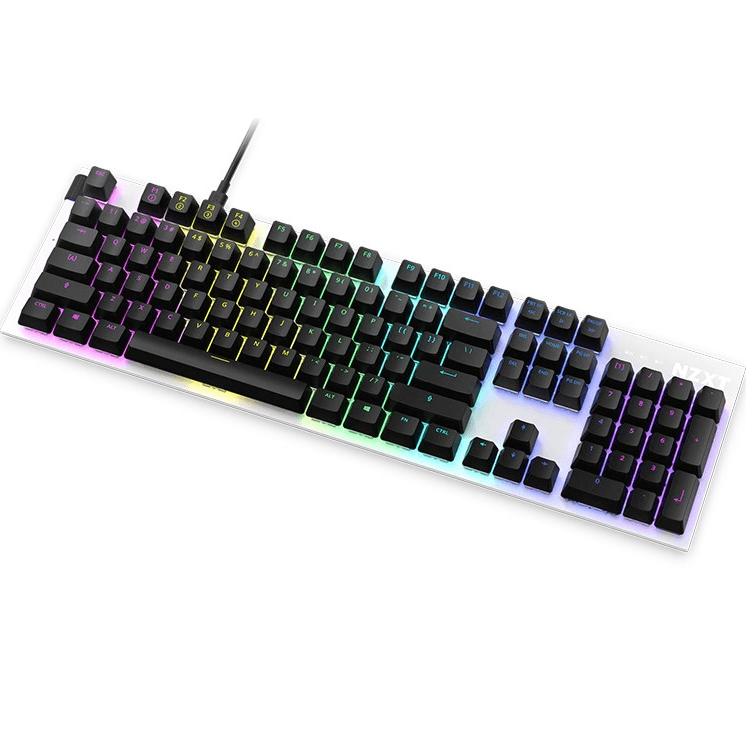 NZXT Function RGB White Mechanical Gaming Keyboard Gateron Linear Red Wired KB-1FSUS-WR - SuperOffice