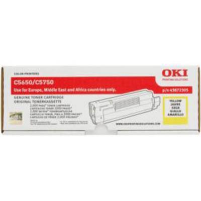Oki 43872309 Toner Cartridge Yellow 43872309 - SuperOffice