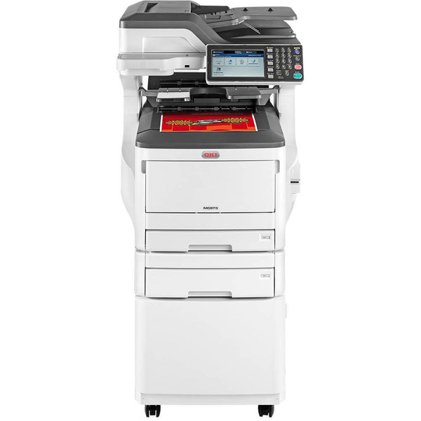 Oki Mc873Dnct Multifunction Colour Laser Printer A3 With Two Paper Trays And Cabinet 45850206dnct - SuperOffice