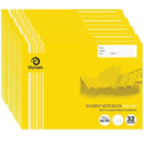 Olympic Notebook 175x240mm 55gsm 10mm Double Ruled Yellow Exercise Book 32 Page Pack of 20 197735 - SuperOffice