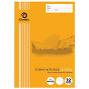 Olympic Notebook 175x250mm 4mm Double Ruled Old Gold Exercise Book 32 Page Pack of 20 197741 - SuperOffice