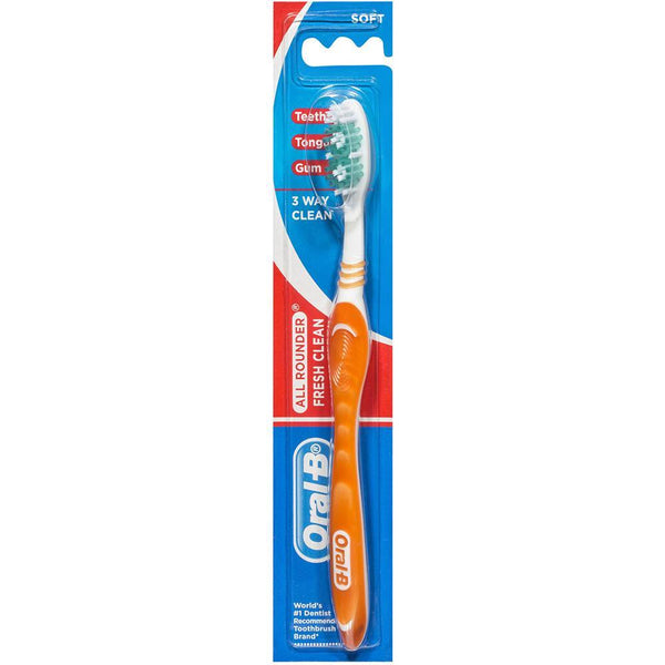 Oral B All Rounder Fresh Clean Toothbrush Soft 831547 - SuperOffice