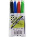 Osmer Whiteboard Markers Dry Erase Black Blue Red Green Set 4 Pack OS2119 - SuperOffice