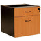 Oxley 1 Drawer And 1 File Fixed Pedestal 472 X 470 X 450Mm Beech/Ironstone DFBI - SuperOffice