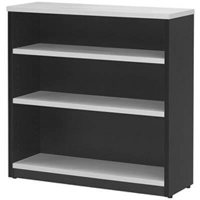 Oxley 3 Shelf Bookcase 900 X 315 X 900Mm White/Ironstone BC09WI - SuperOffice