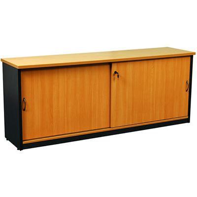 Oxley Credenza 1500 X 450 X 730Mm Beech/Ironstone CZ15BI - SuperOffice
