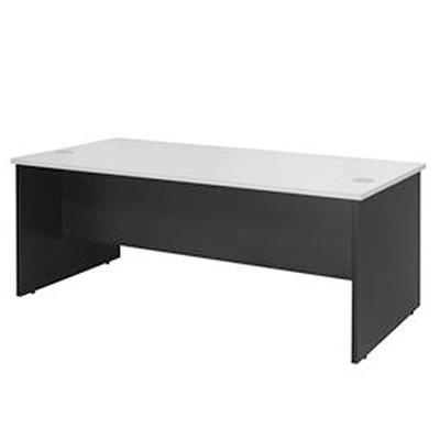 Oxley Desk 1800 X 750 X 730Mm White/Ironstone DK1875WI - SuperOffice