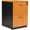 Oxley Filing Cabinet 2 Drawer 476 X 550 X 715Mm Beech/Ironstone FC2BI - SuperOffice