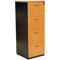 Oxley Filing Cabinet 4 Drawer 476 X 550 X 1339Mm Beech/Ironstone FC4BI - SuperOffice
