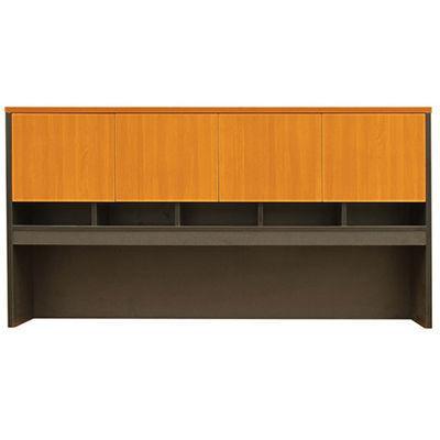 Oxley Hutch With 4 Doors 1800 X 315 X 1075Mm Beech/Ironstone HU18DBH - SuperOffice