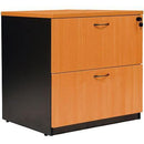 Oxley Lateral File Cabinet Lockable 780 X 560 X 750Mm Beech/Ironstone LF7856BI - SuperOffice