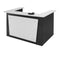 Oxley Reception Counter 1800 X 1160 X 1090Mm White/Ironstone REST18-WHITE - SuperOffice