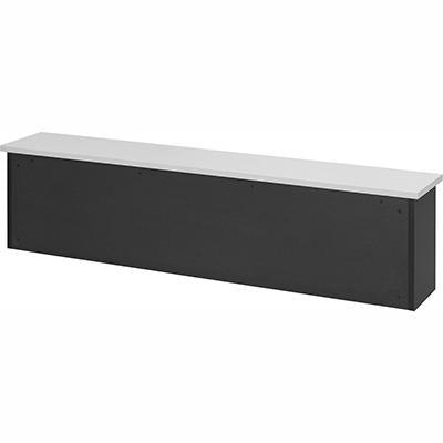 Oxley Reception Hob 1800 X 300 X 450Mm White/Ironstone HOB1845-WHITE - SuperOffice