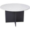 Oxley Round Meeting Table 1200Mm Diameter White/Ironstone MT12-WHITE - SuperOffice