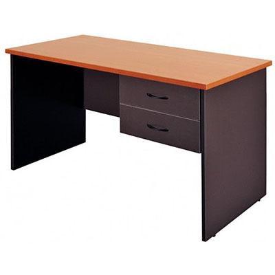 Oxley Student Desk With Two Drawers 1200 X 600 X 730Mm Beech/Ironstone DKS126BI - SuperOffice
