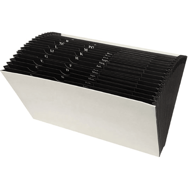 Pack 10 Marbig Expanding File Heavy Duty 21 Pocket No Flap 90061 (10 Pack) - SuperOffice