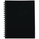 Pack 5 Spirax 511 Notebook Spiral Bound Hard Cover 200 Page 225x175mm Black 56511BK (5 Pack) - SuperOffice