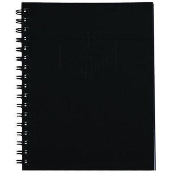 Pack 5 Spirax 511 Notebook Spiral Bound Hard Cover 200 Page 225x175mm Black 56511BK (5 Pack) - SuperOffice