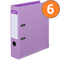 Pack 6 Colourhide Lever Arch File A4 Purple 6802019 (Pack 6) - SuperOffice
