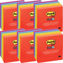 Pack 6 Post-It Super Sticky Notes 76x76mm Marrakesh Colours 5 Pads 70005249969 (6 Packs) - SuperOffice