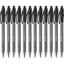 Papermate Flexgrip Retractable Ballpoint Pen Medium 1.0mm Black Box 12 1810776 (Box 12) - SuperOffice