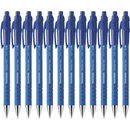 Papermate Flexgrip Retractable Ballpoint Pen Medium Blue 1.0mm Box 12 1813531 (Box 12) - SuperOffice
