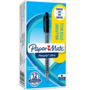 Papermate Flexgrip Ultra Ballpoint Pen Medium Nib Cap Black Box 12 9630131 (Box 12) Medium Black Capped - SuperOffice