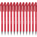 Papermate Flexgrip Ultra Ballpoint Pen Medium NIB Capped Red Box 12 9620131 (Box 12) Medium Red Capped - SuperOffice