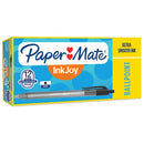 Papermate InkJoy 100RT Retract BallPoint 1.00mm Medium Pen Black Box 12 2008514 - SuperOffice