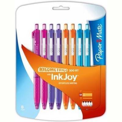 Papermate Inkjoy 300 Retractable Ballpoint Pen Medium 1.0Mm Assorted Fashion Pack 8 1994917 - SuperOffice