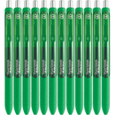 Papermate Inkjoy Gel Pen Medium 0.7mm Retractable Green Box 12 1953517 (Box 12) - SuperOffice