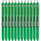 Papermate Inkjoy Gel Pen Medium 0.7mm Retractable Green Box 12 1953517 (Box 12) - SuperOffice