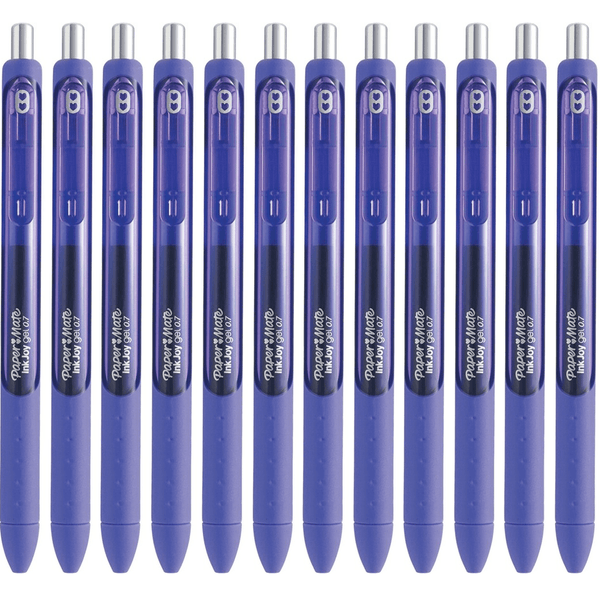 Papermate Inkjoy Gel Pen Retractable Medium 0.7mm Purple Box 12 1953511 (Box 12) - SuperOffice