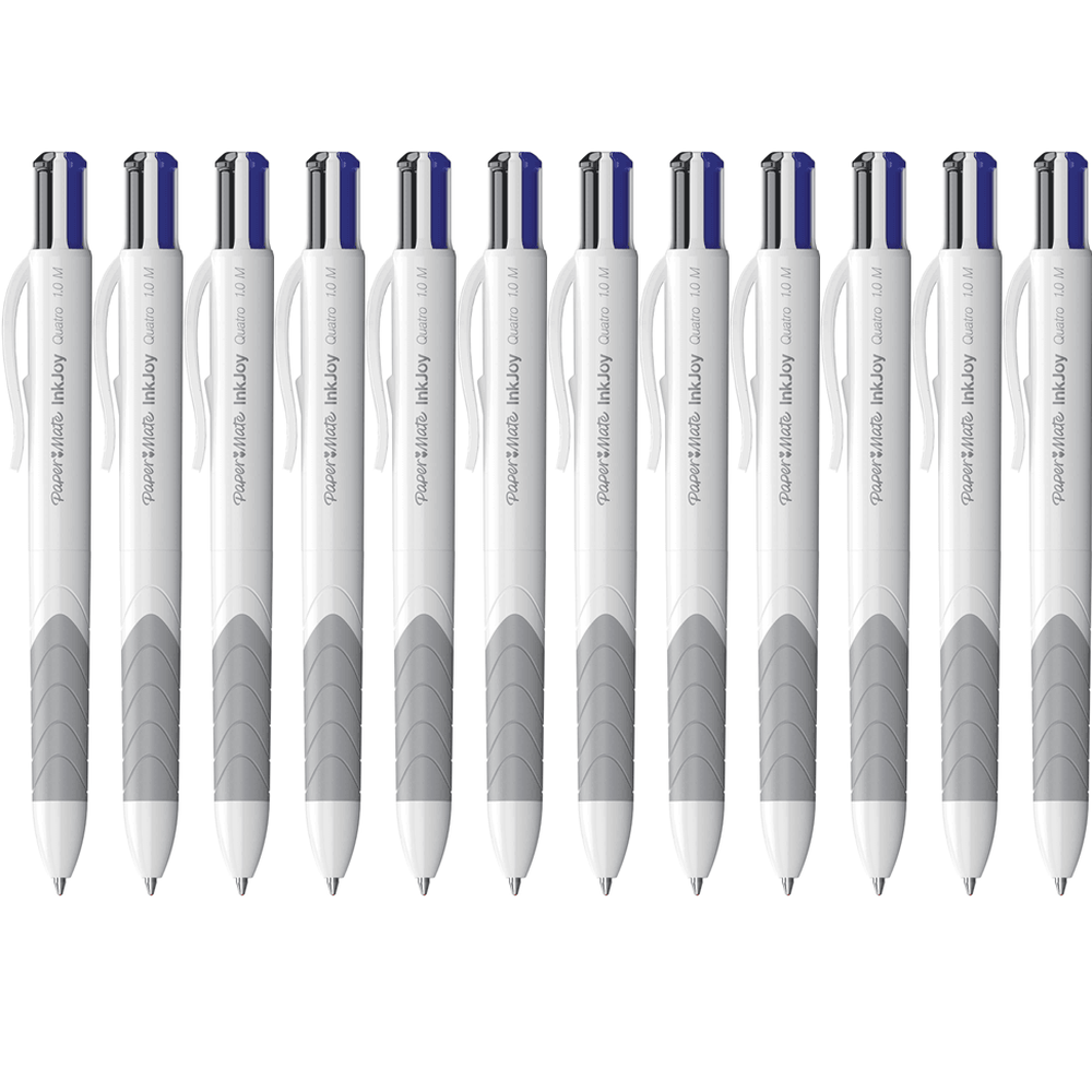 Papermate InkJoy Quatro 4-Farben-Kugelschreiber – 1,0 Mm Mine, Farben Schwarz/blau/rot/grün, Blisterverpackt