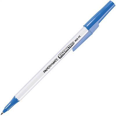 Papermate Kilometrico Ballpoint Pens 1.0Mm Blue Pack 10 S20032157 - SuperOffice
