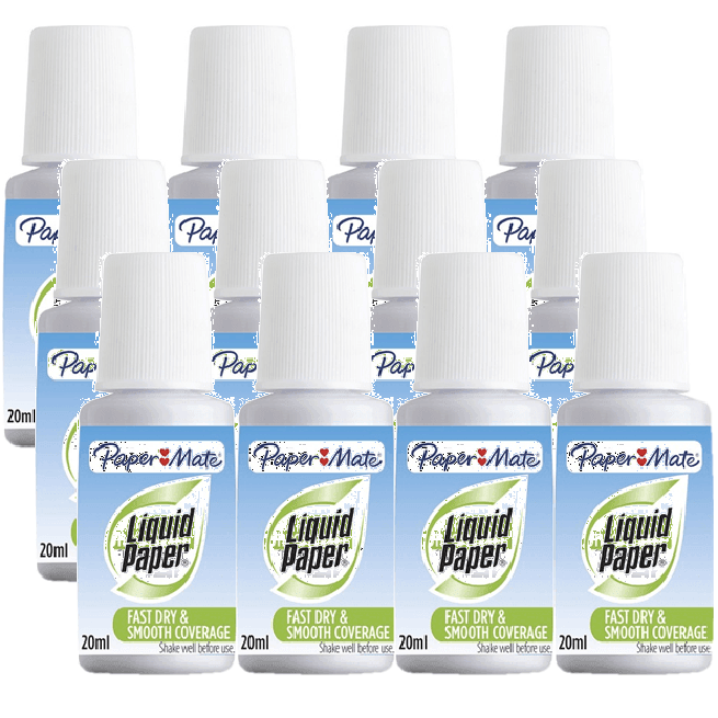 Papermate Liquid Paper Correction Fluid 20mL Box 12 S20022078 (Box 12) - SuperOffice