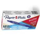 Papermate Profile BallPoint 1.0mm Medium Pen Blue Box 12 2095462 - SuperOffice