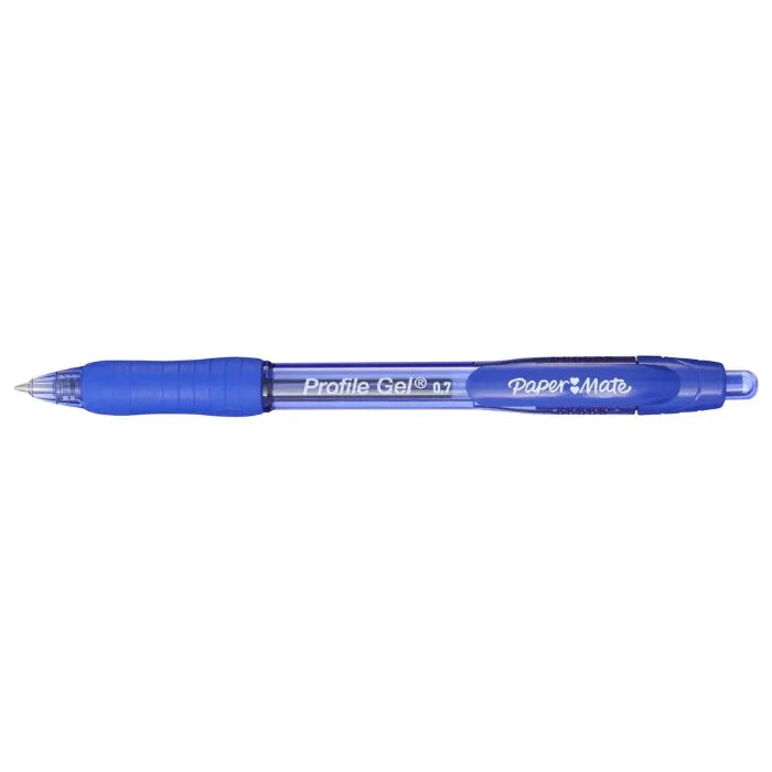 Papermate Profile Gel Pens Ultra Smooth 0.7mm Blue Box 12 2095472 - SuperOffice