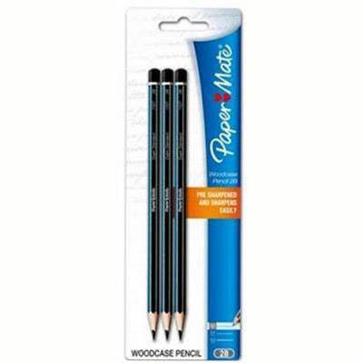 Papermate Woodcase Pencil 2B Pack 3 S20032165 - SuperOffice