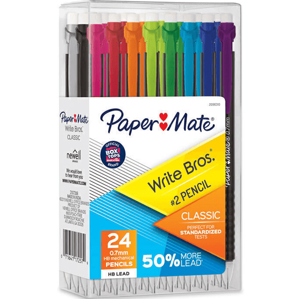 Papermate Write Bros Mechanical Pencil Pacer 0.7mm Pack 24 2096310 - SuperOffice