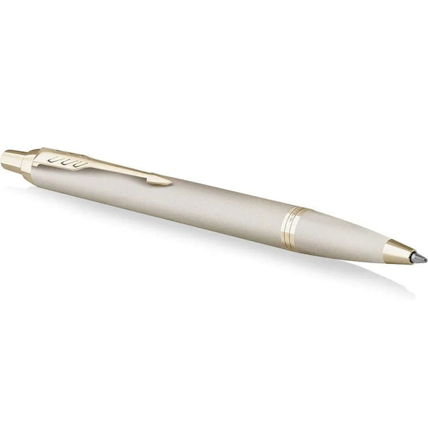 Parker IM Ballpoint Pen Champagne Gold Trim Gift Box Set 2172956 - SuperOffice