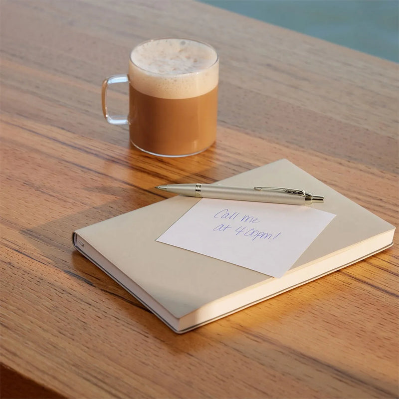 Parker IM Ballpoint Pen Champagne Gold Trim Gift Box Set 2172956 - SuperOffice