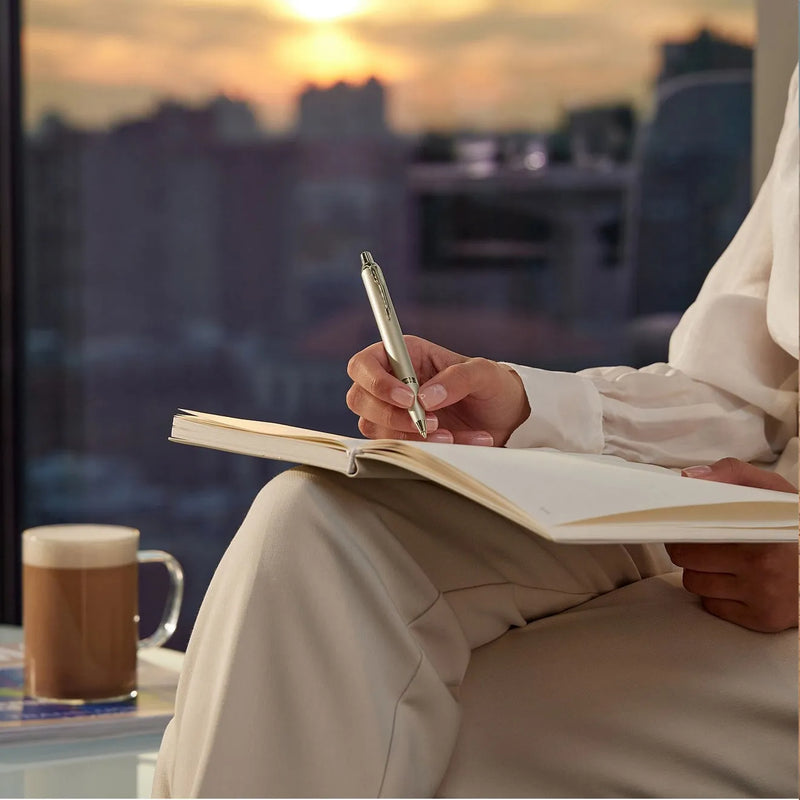 Parker IM Ballpoint Pen Champagne Gold Trim Gift Box Set 2172956 - SuperOffice