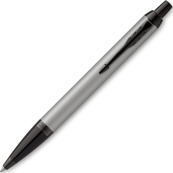 Parker IM Ballpoint Pen Matte Grey PVD Medium Nib 2127893 - SuperOffice