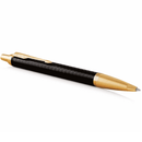 Parker IM Ballpoint Pen Premium Black Gold Trim Medium Nib Gift Set Diamond Pattern 1931667 - SuperOffice